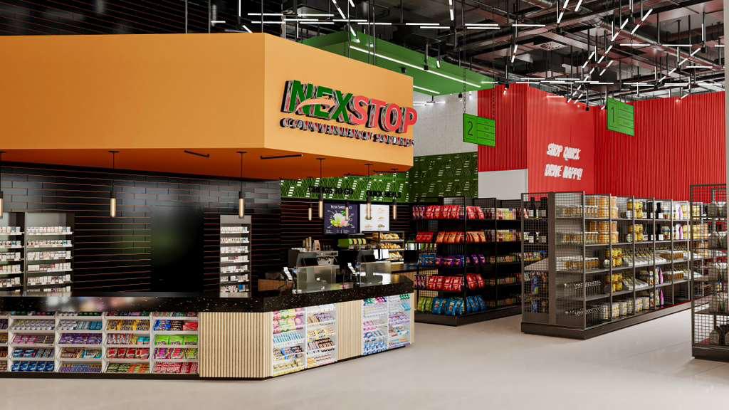 NEXSTOP Gas Station Convenience Store - HKDESIGNSCO interior design project